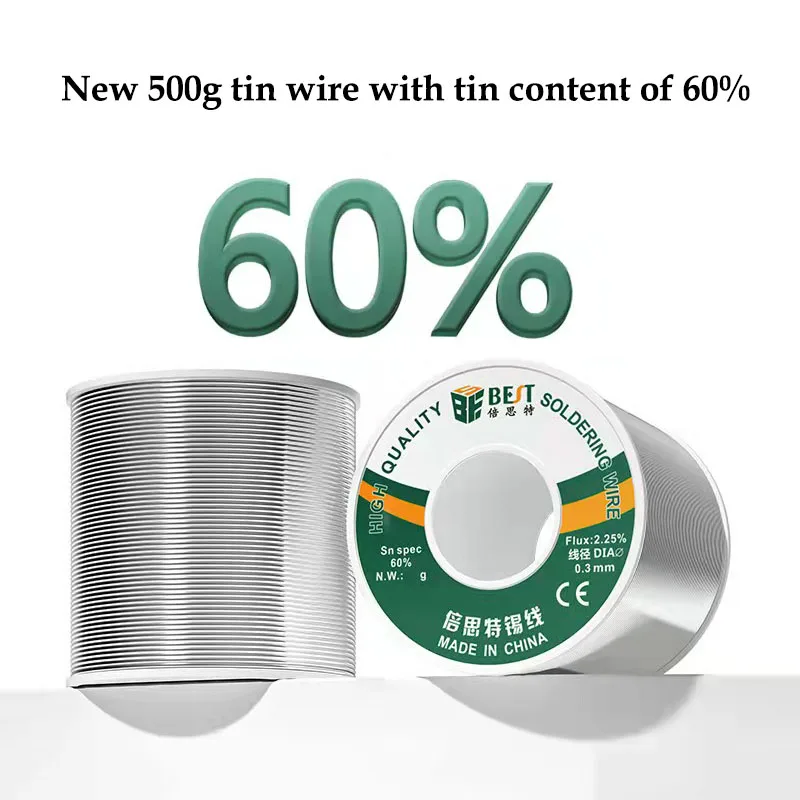 BEST 0.3-0.6 0.8 1.0mm Sn60 Low Melting Point Rosin Solder Content For Computer Electronic Instrument Welding Wire With High Tin