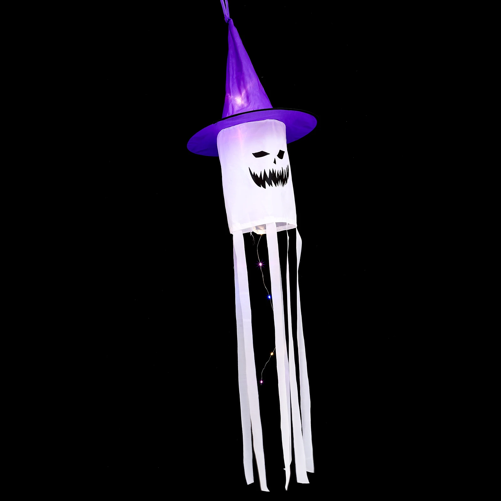 

Halloween Luminous Windsock Pendant Creative Hanging Decor Outdoor Wind Direction Prop Festival Decoration Wind Indicator Bright