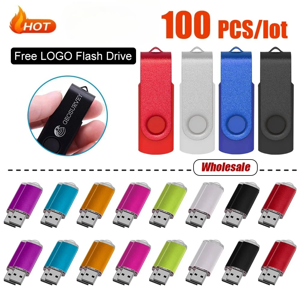 

100PCS/lot Colour USB Flash Drive 2.0 4GB 8GB 128M Mini Memory Waterproof Stick Pendrive 256M Stick Flash Disk Free laser