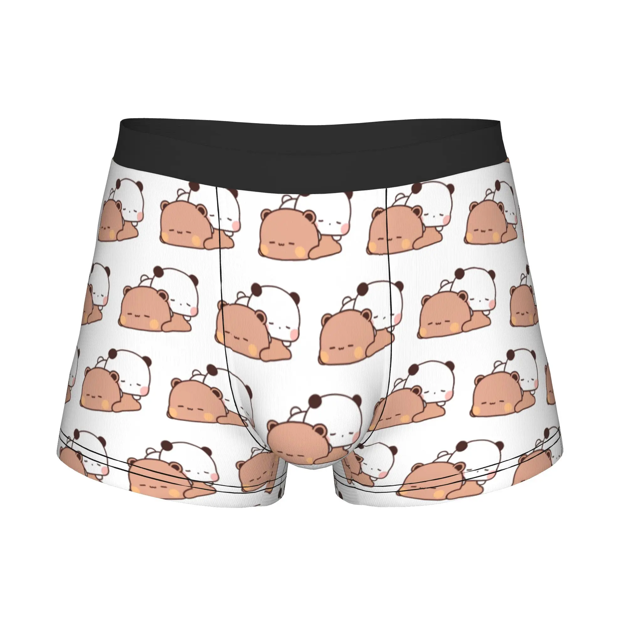 Cute Bubu And Dudu Boxer Shorts For Men 3D Printed Cartoon Underwear Panties Briefs Soft Underpants