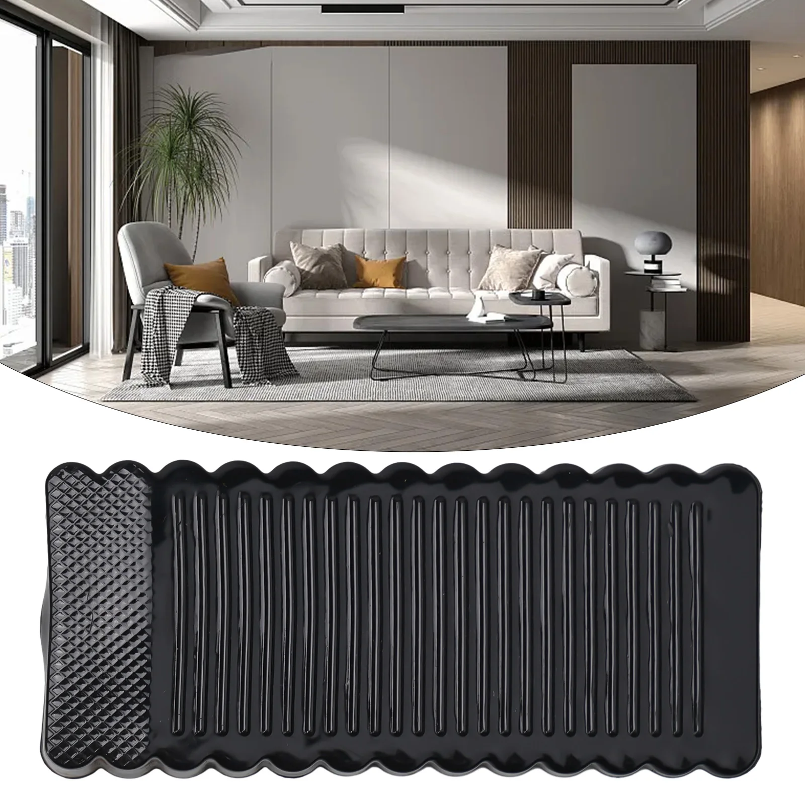 Door Bottom Stopper Silicone Shock Absorbent Block Wedge Doorstops Door Handle Stopper Home Door Anti-collision Stopper