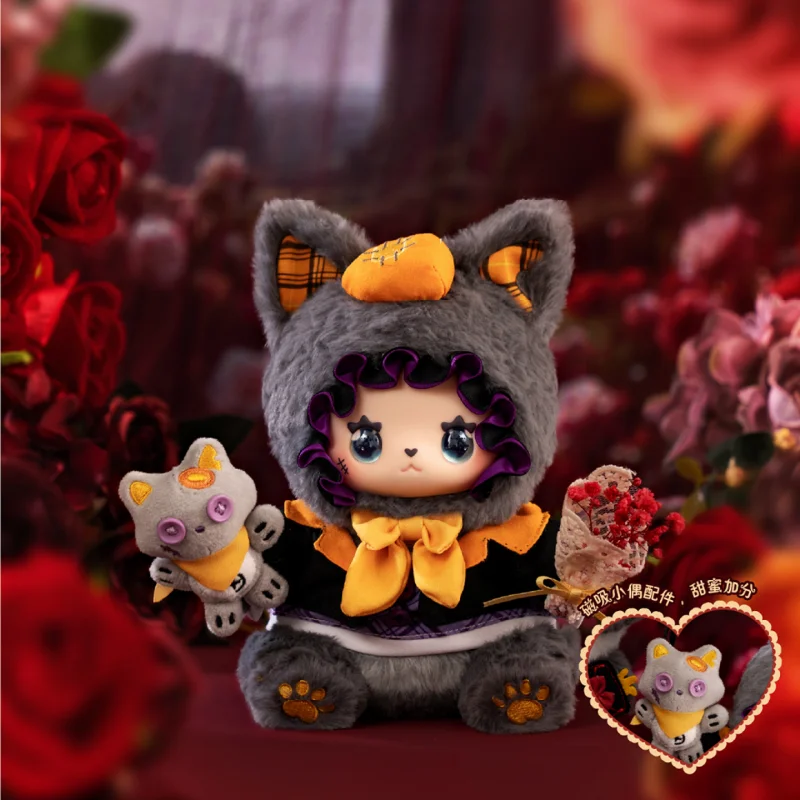 أصيلة XLUCKY EMMA رمادي أحمر CP طبعة محدودة المشارك وصفت هدية مربع العصرية اللعب زوجين عيد الميلاد مفاجأة هدية