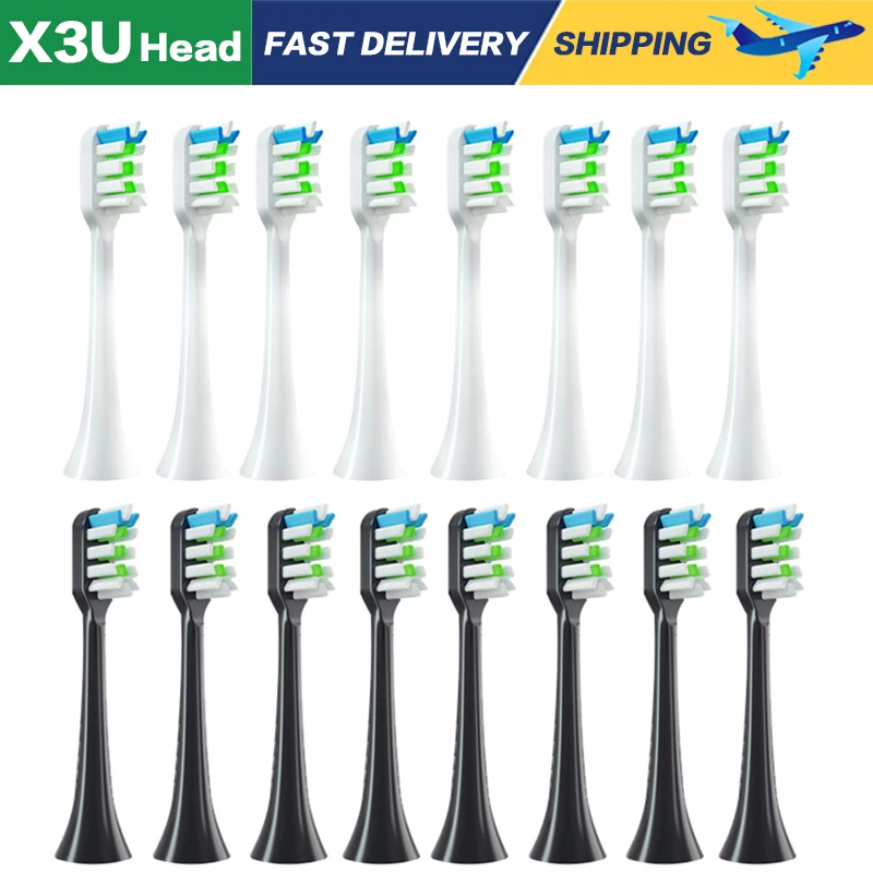 

SOOCAS Electric Toothbrush Replaceable Head for X3U X1 X5 Sonic Electric Toothbrush Head Dupont Bristle Sealed Packed 8/16 Pcs