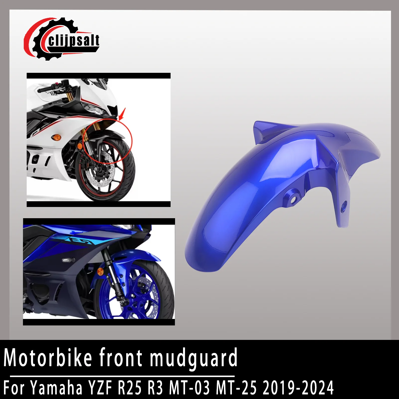 For Yamaha YZF-R25 R3 MT-03 MT-25 2019 2020 2021 2022 2023 2024 2025 Motorbike Fairing Kit Mudguards Mudflap set  Splash Guard