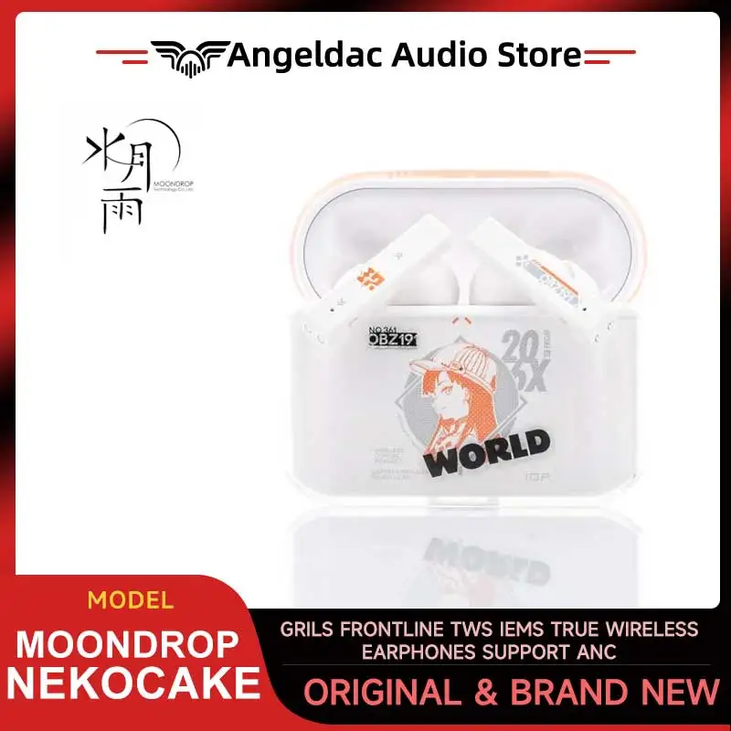 MOONDROP NEKOCAKE GRILS FRONTLINE TWS IEMs True Wireless Earphones Support ANC A2DP/AVRCP/HFP/HSP/SBC/AAC Active Noise Canceling