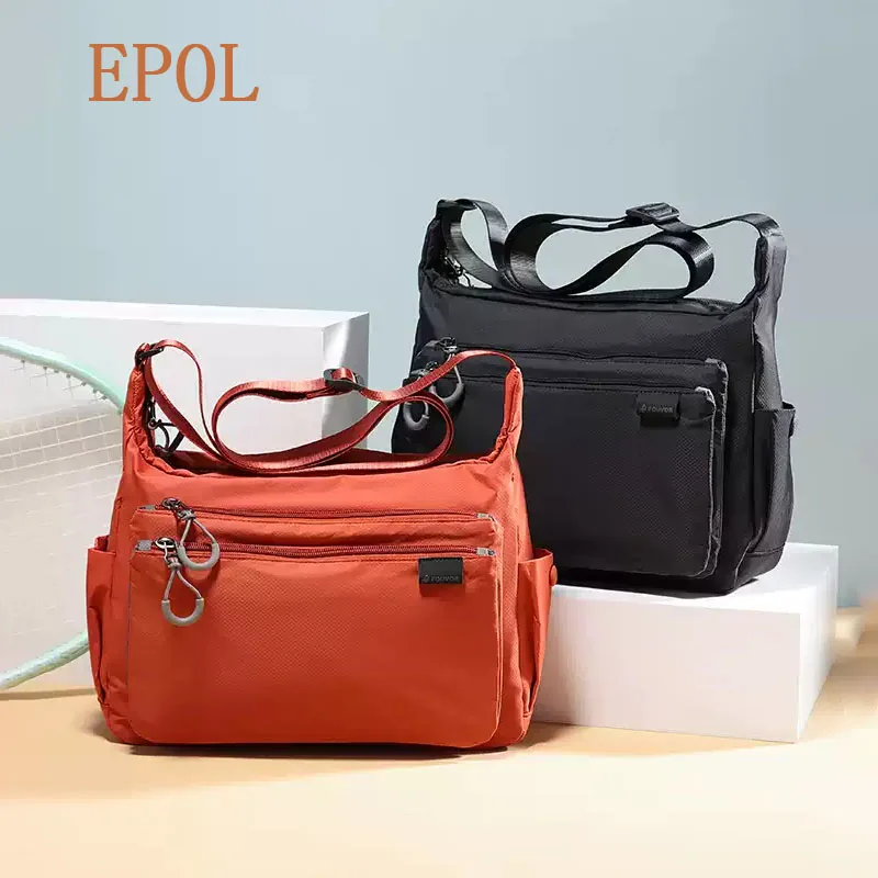 EPOL Women's Large Crossbody Bag Waterproof Nylon Lightweight Fashion Shoulder Bag 2026 Casual Travel Commuter Handbag 2802-06