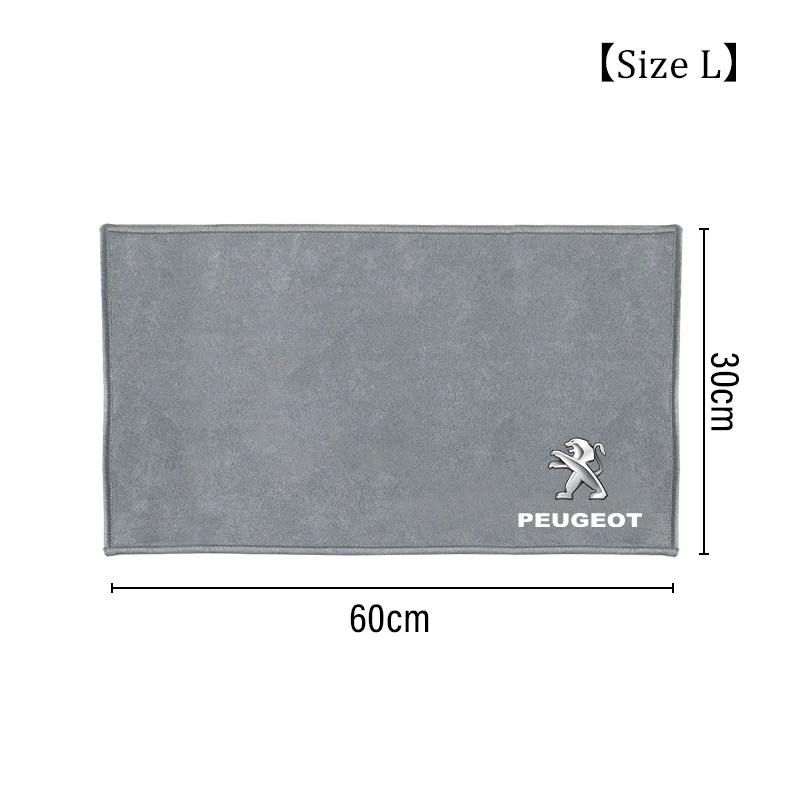 1pc Thickened car wash towel Non-Shedding special absorbent for Peugeot 208 3008 107 308 2008 207 508 607 301 106 406 407 408