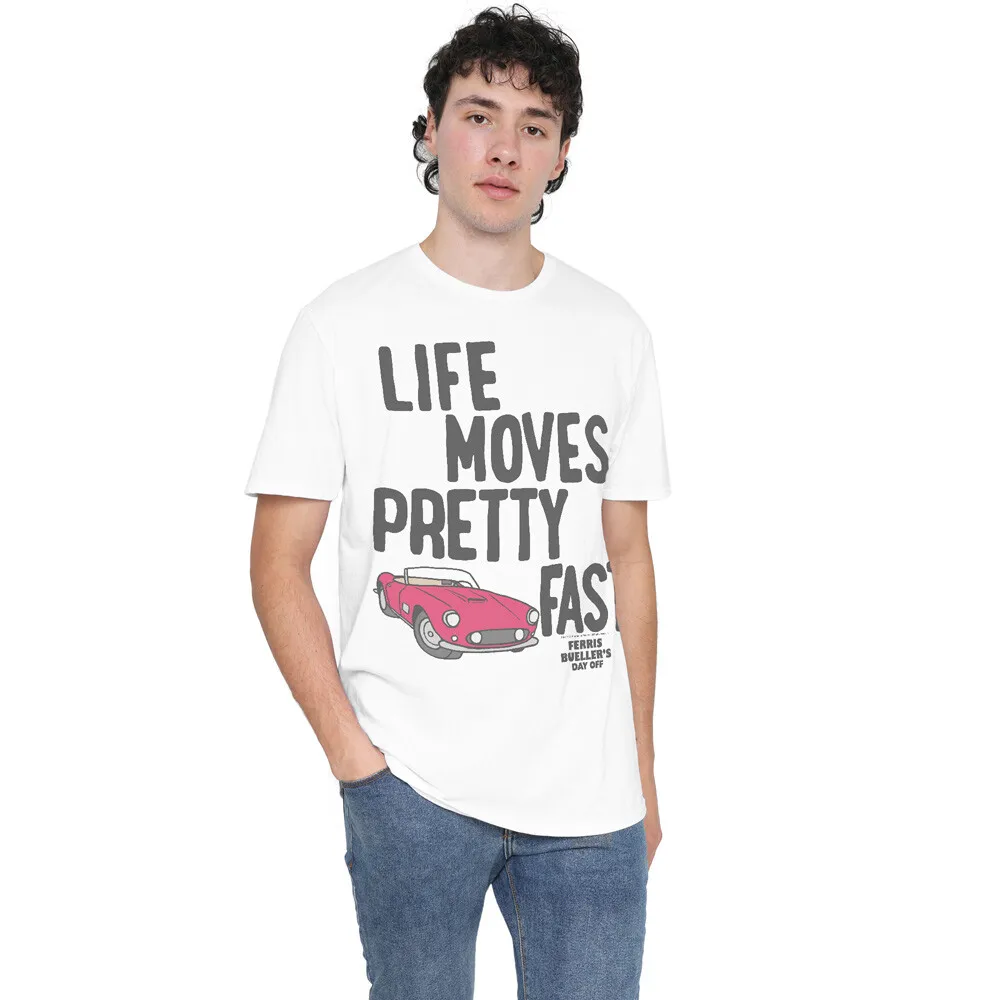 Ferris Bueller The Slow Down TShirt S2XL, White
