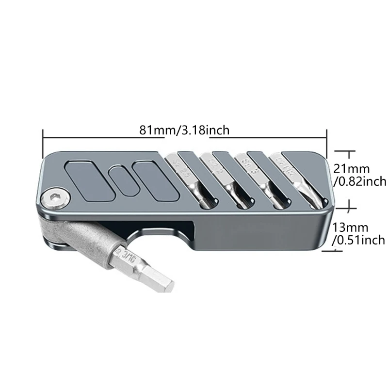 Folding Hexagonal Wrench Set For Photographic Accessories, Efficient Studio Gear Assembly Enhancing Torque, 2mm To 5mm