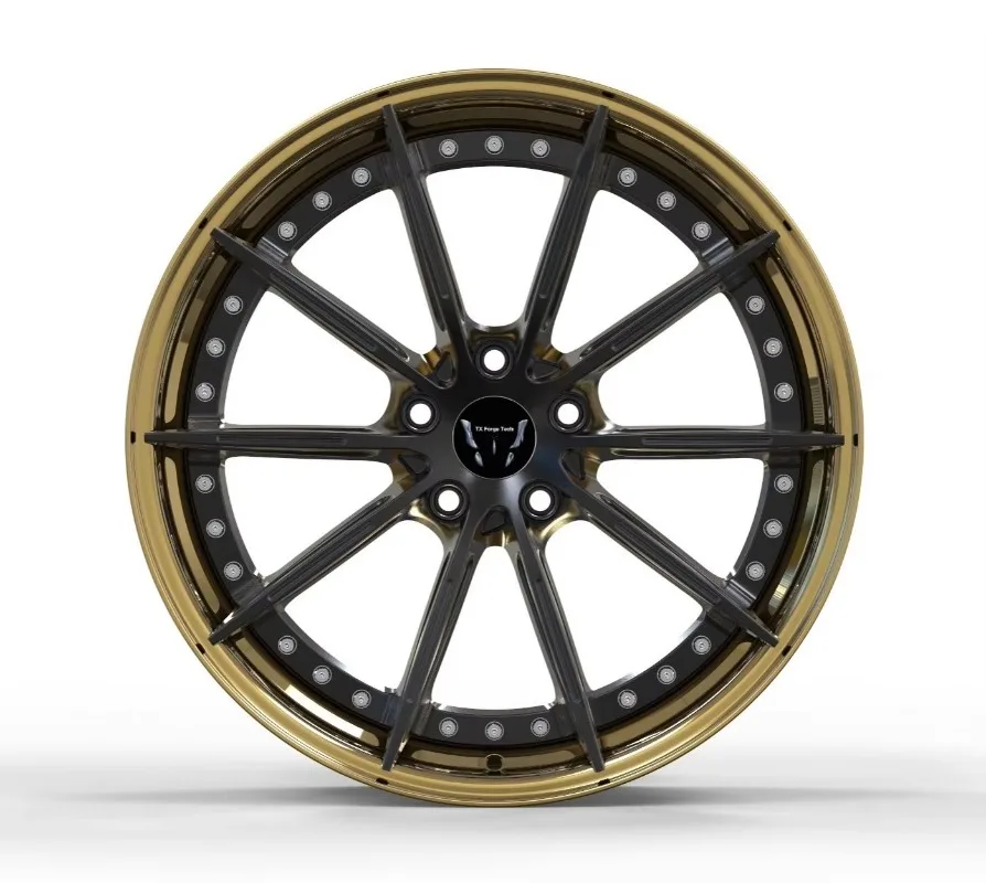 High Quality New Forged Aluminium Alloy Wheels 17-20 Inch 2 Piece 5x112/114/120 40mm/30mm/100mm Mesh Design Car Wheels