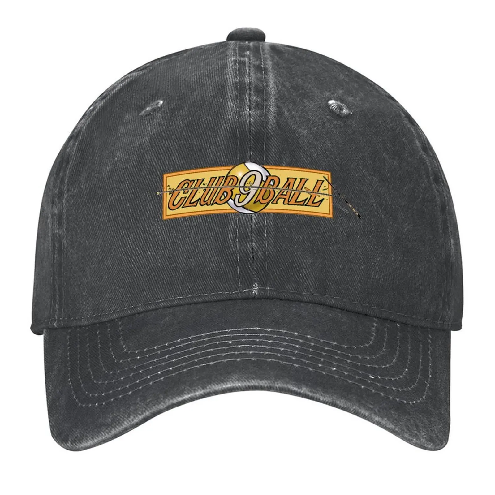 

Club 9 Ball Yellow Banner Logo Baseball Cap Golf |-F-| men's big size hat Baseball Men Women's