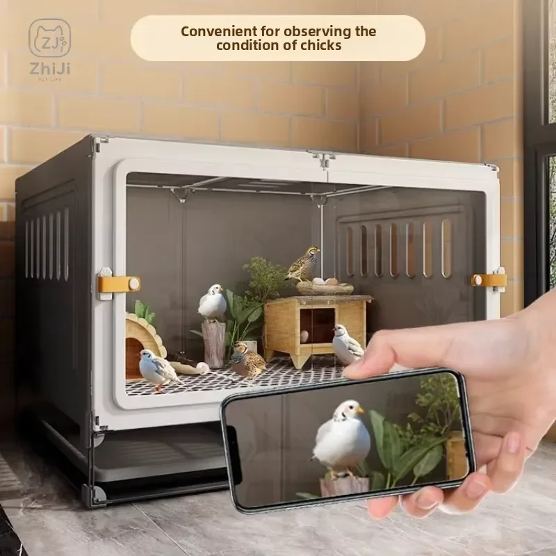 Large Indoor Pet Enclosure Spacious Multi Animal Habitat Easy Clean Quail Cage for Chicks Ducks Hedgehogs Home Living