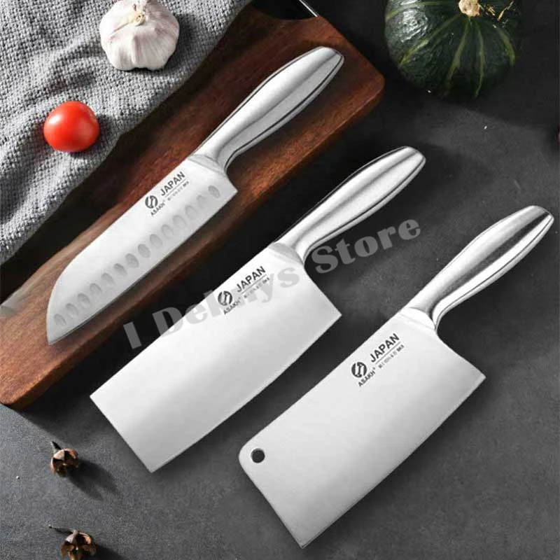 Japanese Kitchen Chef Knives Professional Meat Cleaver Fish Slicing Vegetable Cutter 3cr13 Stainless Steel Chop Boning Knife