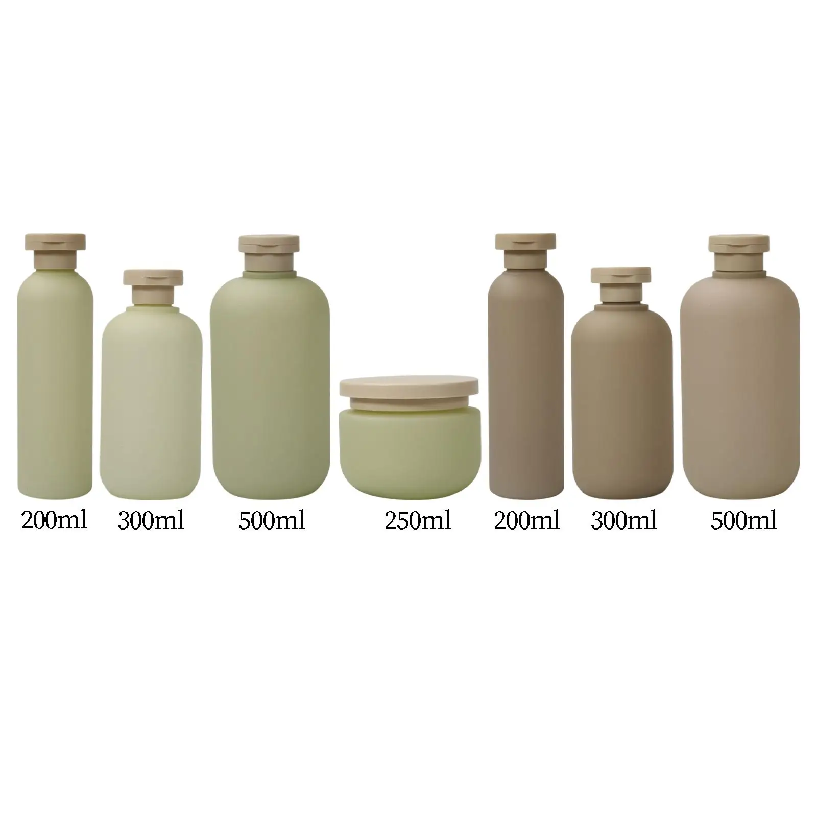 PP Material Shower Gel Bottle Flip Cap Refillable Makeup Holder for Travel Cosmetic Bag Camping