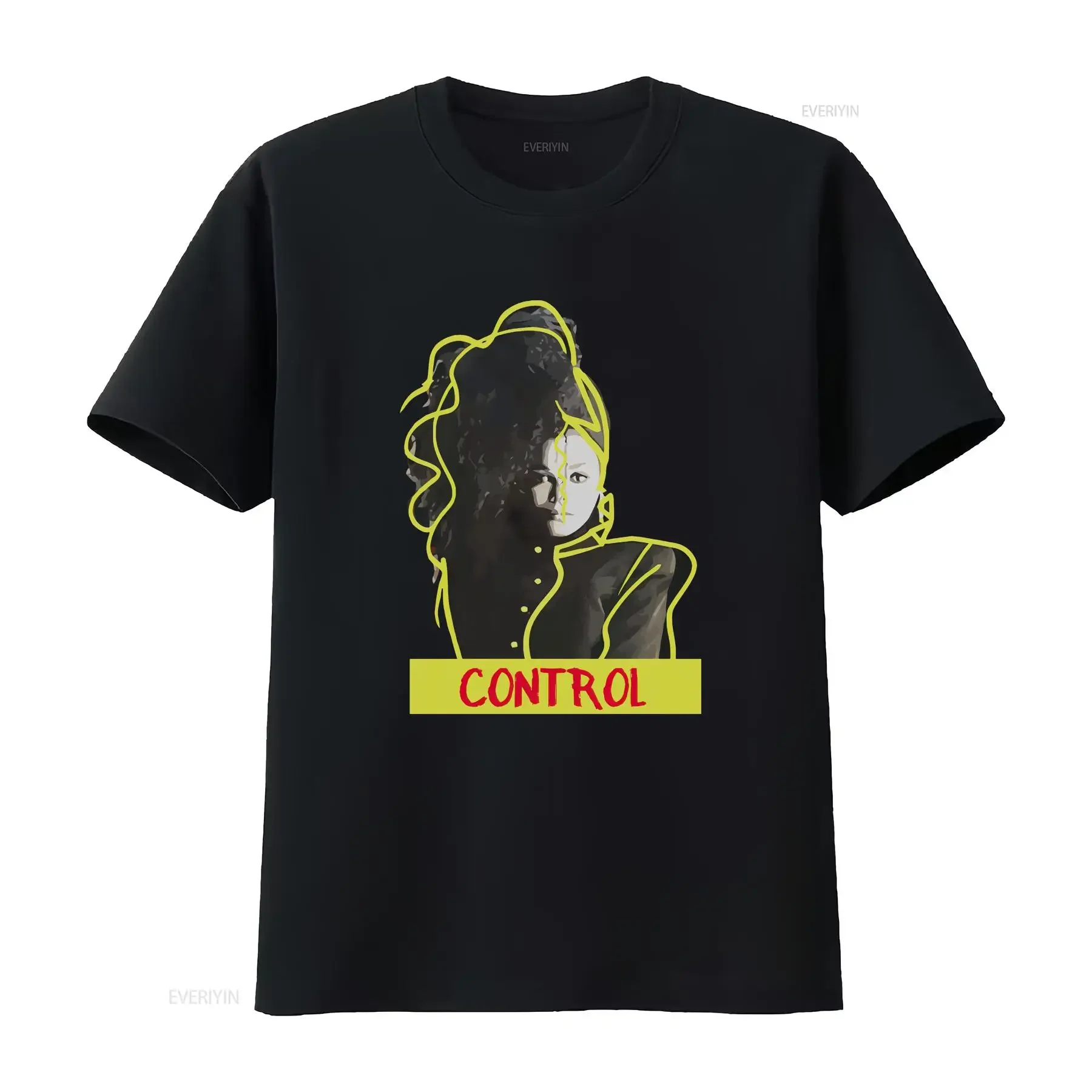 Control Janet Jackson T Shirt 90's R B World Tour Rhythm Nation Escapade vintage Washed Soft Casual Breathable