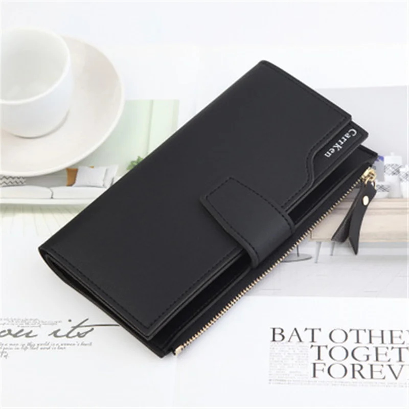 Wallet Women Mobile Phone Bag Brand Designer Female Card PU Leather Long Womens Wallets and Purses Ladies Slim Card Holder Purse