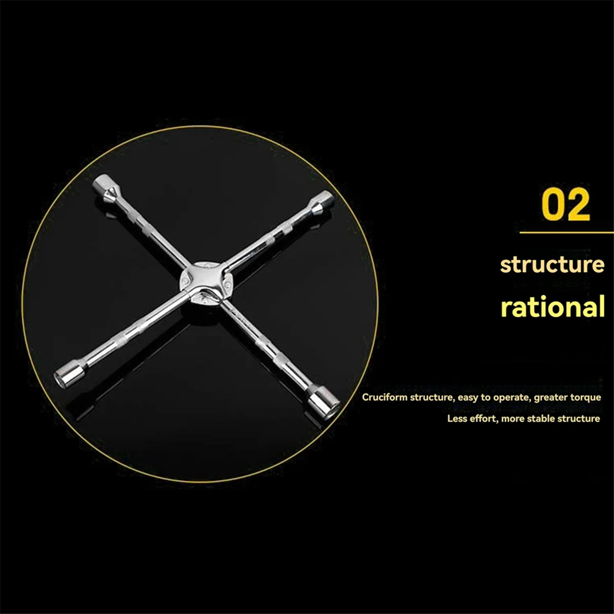 Универсальный набор головок для снятия шин и колес, гладкая ручка 18 дюймов с 17-19-21-23 мм