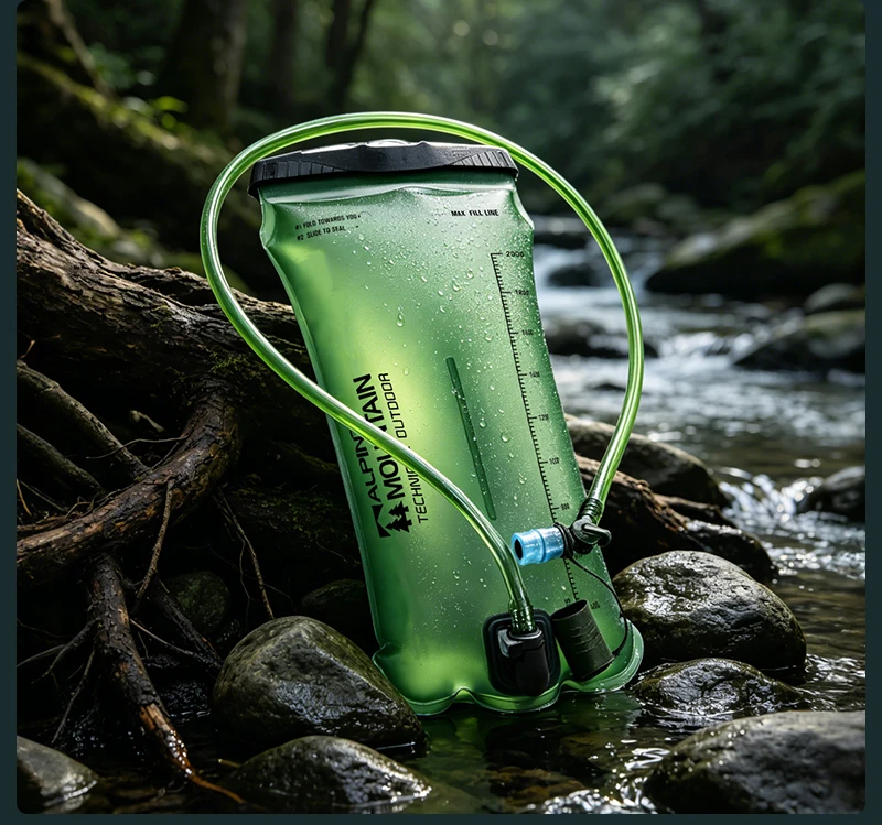 2L Hydration Bladder BPA-Free Leak Proof Durable Water Reservoir for Cycling,Hiking,Running,Climbing,Biking TPU Material