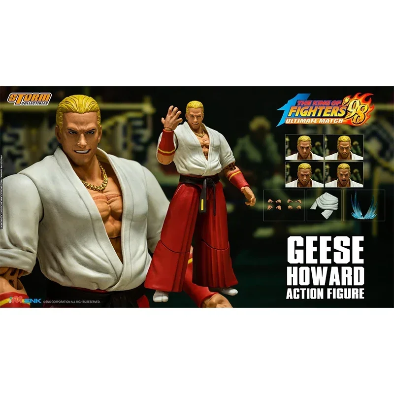 

Storm Toy Original 1/12 Geese Howard Anime Action Figure The King Of Fighters 98 Assembled Collectible Boxed Model Toys Gifts