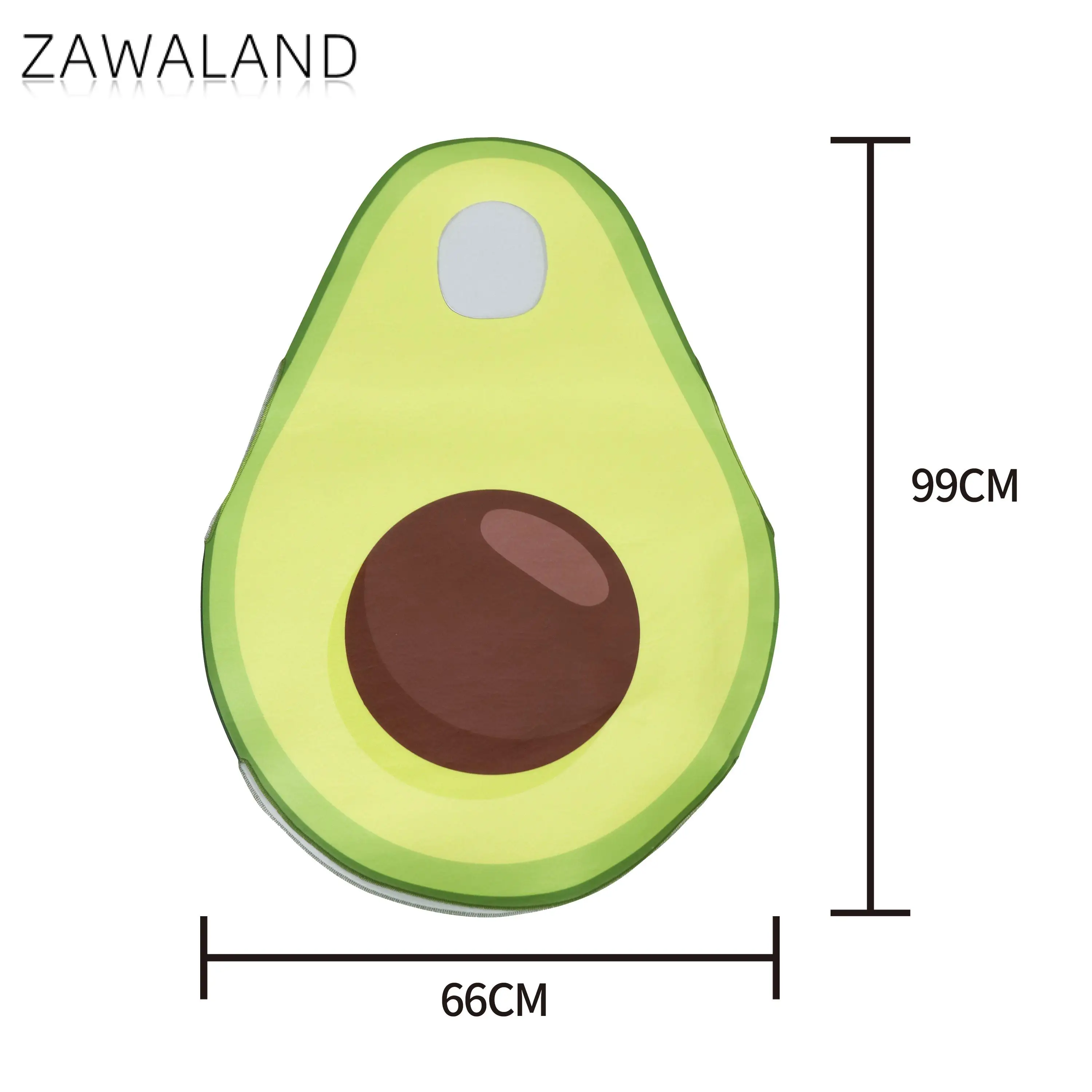 Zawaland Avocado Cosplay Costume Fruit Food Party Jumpsuit Adult Carnival Purim Disguise Clothes Couple Fancy Holiday Outfit image 6