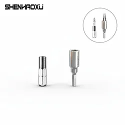 4mm-6.35mm Adapter Precision Bits Set CR-V Slotted Phillips Screwdriver Drill Bit for Mobile Phone, Camera & Computer Repair