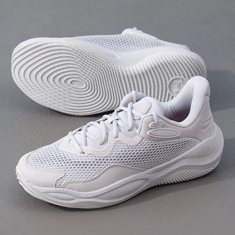 

Under Armour Men's and Women's Sports Shoes for Competition and Training, Practical on the Court, Cushioning, Wear-Resistant, Breathable Basketball Shoes 3028193-014