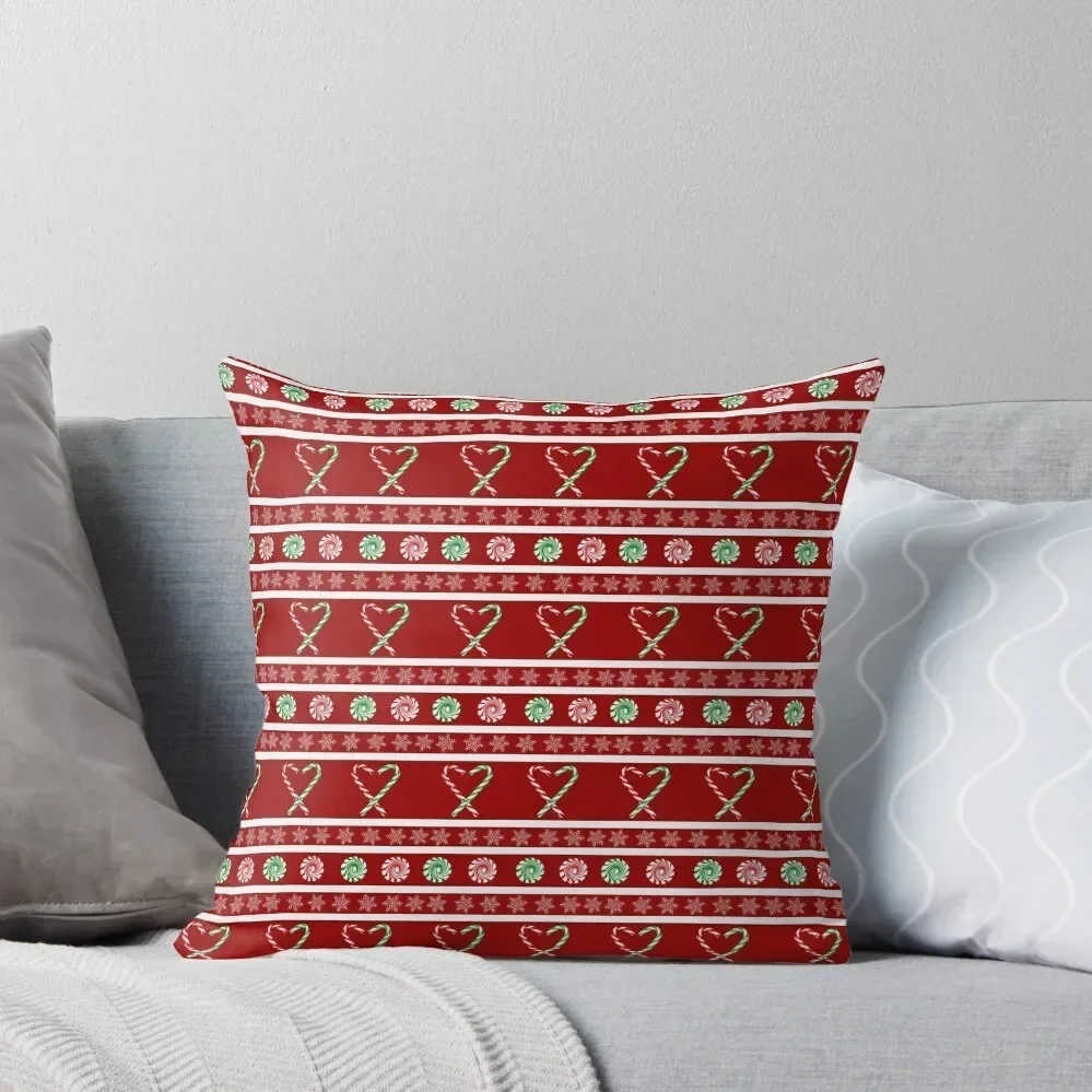 

Winter Peppermint stripes Throw Pillow Sofa Cushions Covers Christmas s Covers Sofa Covers For Living Room pillow