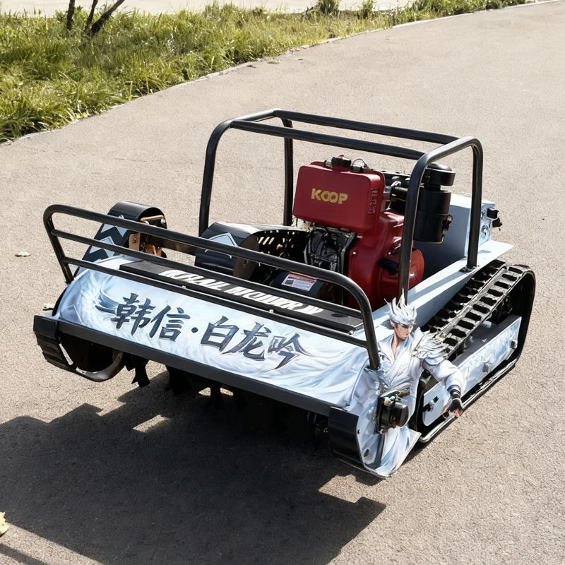 Customized EPA Approved Remote Control Lawn Mower Front Flail Mower Grass Cutter