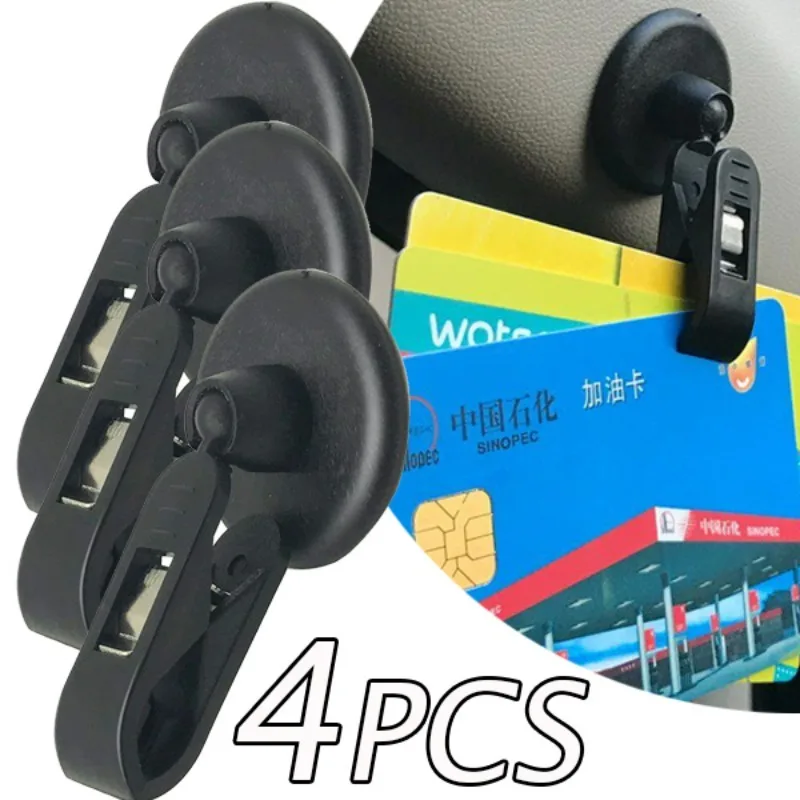 Paste Type Plastic Clamp Car Window Mount Suction Clip Bill Mount Holder Card Clamp Auto Towel Ticket Fastener Fixing Tools