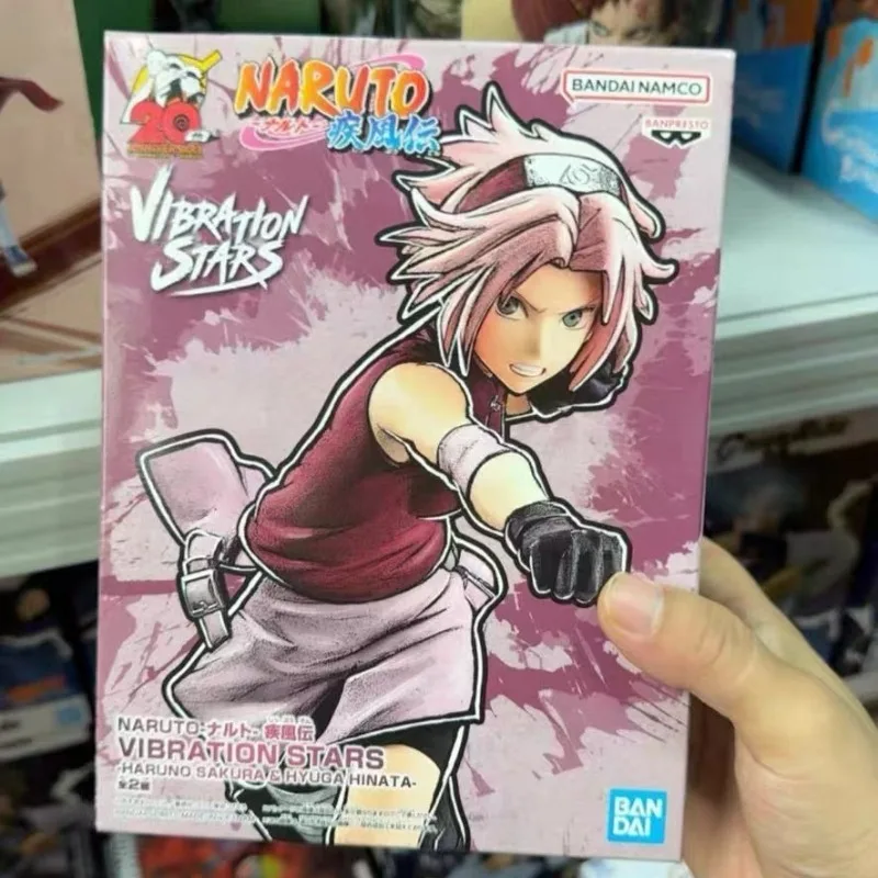 

In Stock Original Bandai Naruto Shippuden 20th Anniversary VIBRATION STARS Haruno Sakura Anime Action Figure Model Toys Gifts