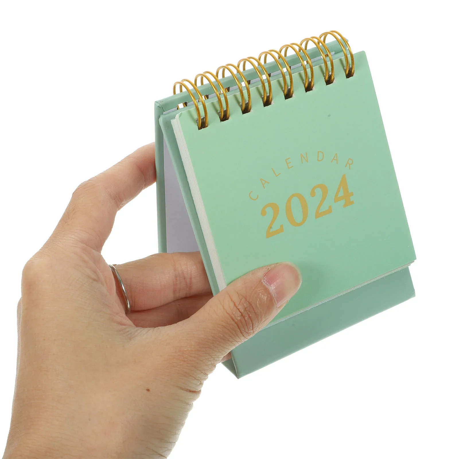 

Small 2024 Minimalist Desktop Calendar Paper Material Daily Planner Calendar for Office Home Study Desk Home Decor