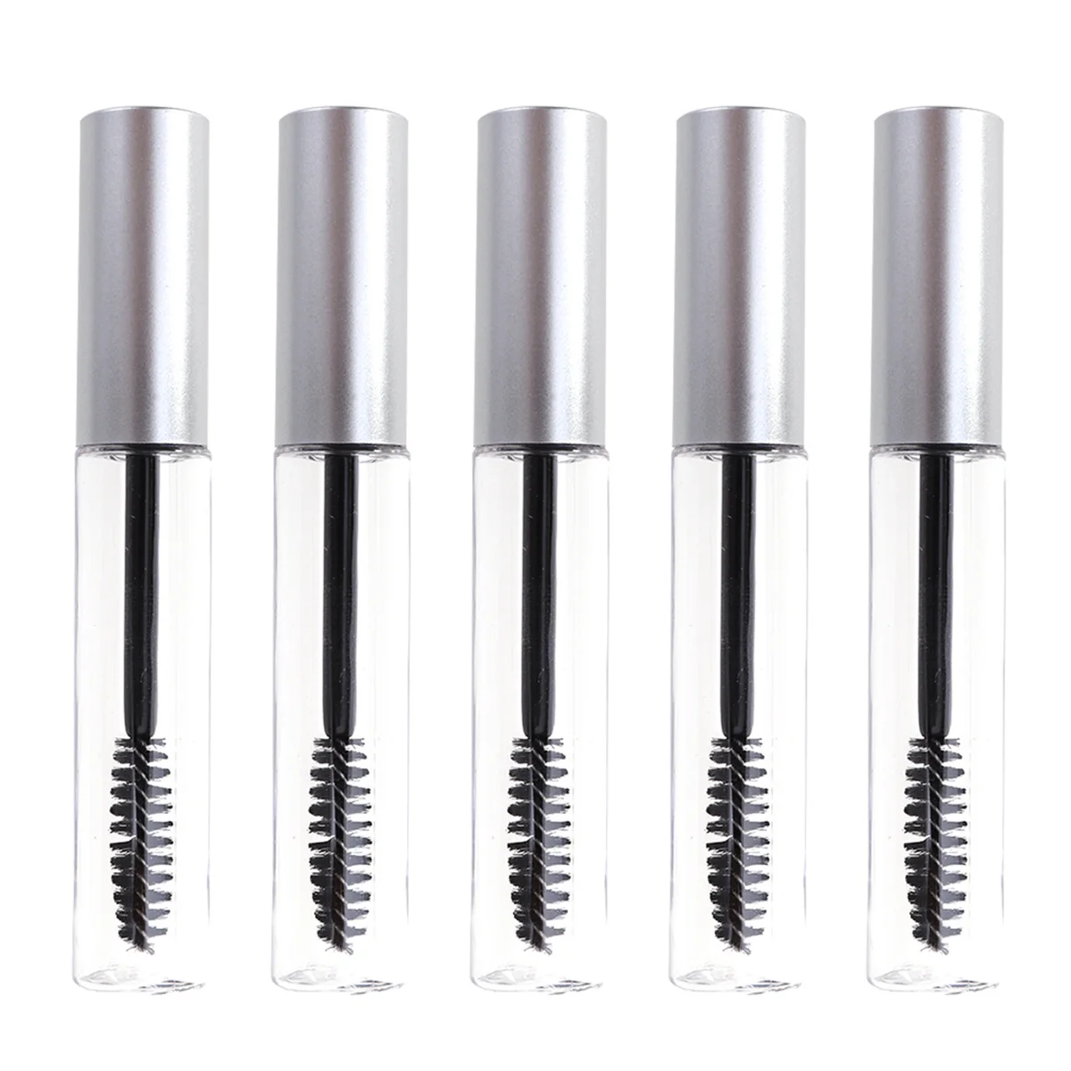 Conteneur de cils vide transparent de 10Ml, 5 pièces, Tube de Mascara réutilisable pour formules de bricolage, surveillance du niveau Visible, commodité de voyage