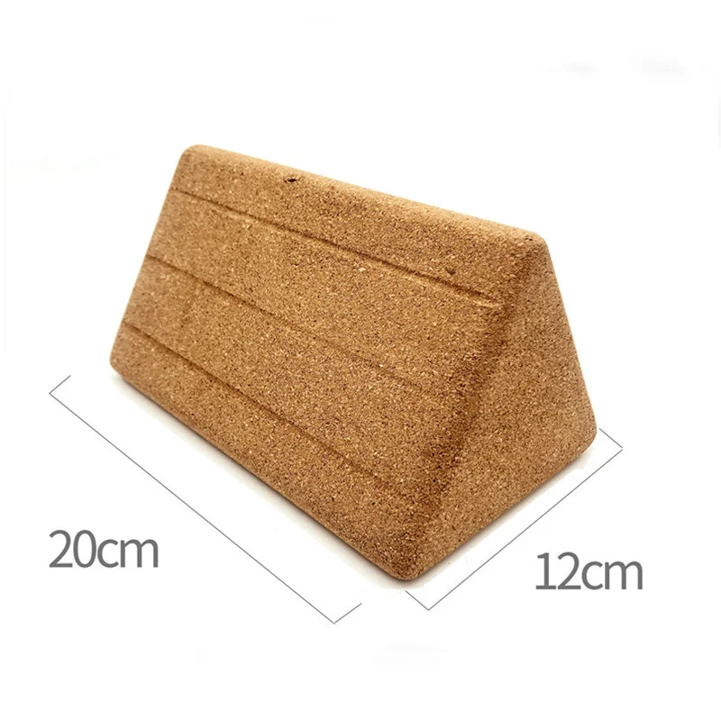 Cork Yoga Column Deep Squat Hard Pull Wedge Brick Yoga Exercise Aids Fitness Muscle Stretching Massage Relaxation Tools