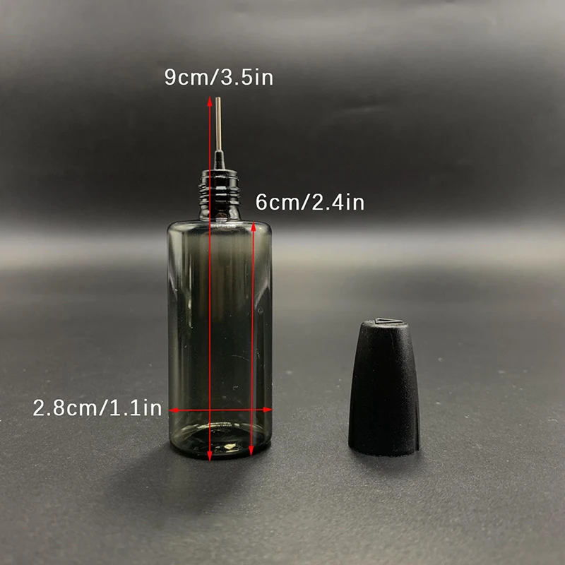 30mlニードルタイプPETディスペンシングボトル（タトゥー液、オイル注入、刺繍、ネイルアート、美容ステッチンググルー、タトゥーニードルチューブ用）