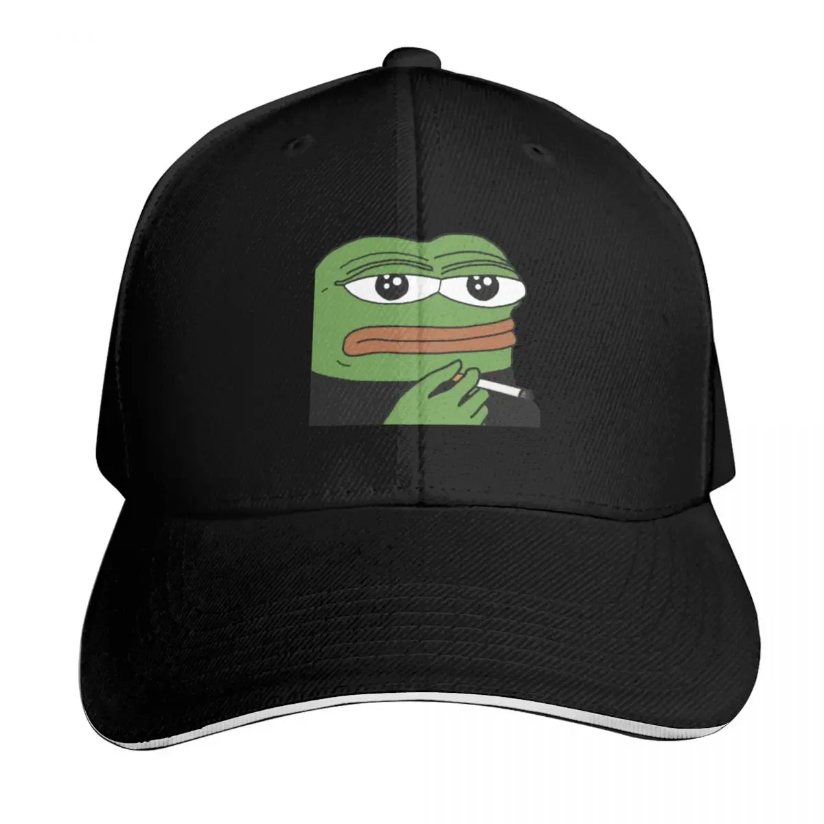 

Smoking Pepe Baseball Cap Golf Luxury Man Hat Hat Beach Sports Cap Boy Women's