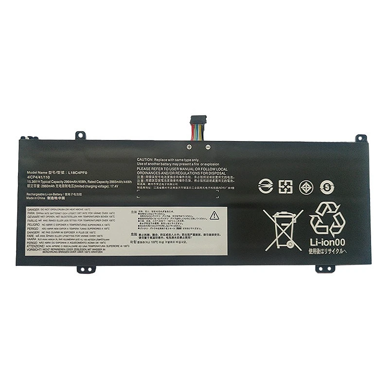 15.36V 2964mAh Lithium Battery  for Lenovo L18C4PF0 Thinkbook 13S IWL for Yangtian S540-13 IWL Laptops