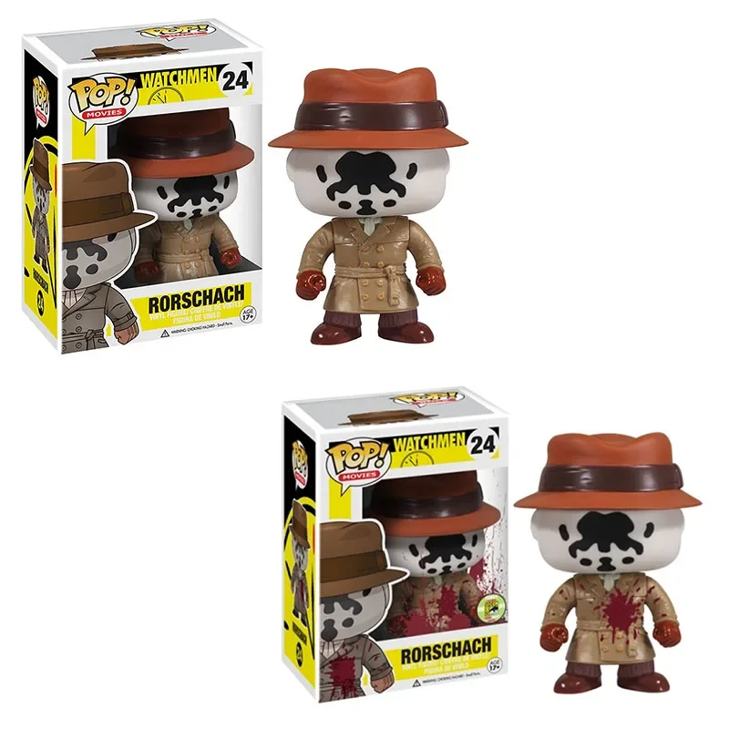Funko Pop Watchmen Vinyl Figure Toys #24 Rorschach Bloody