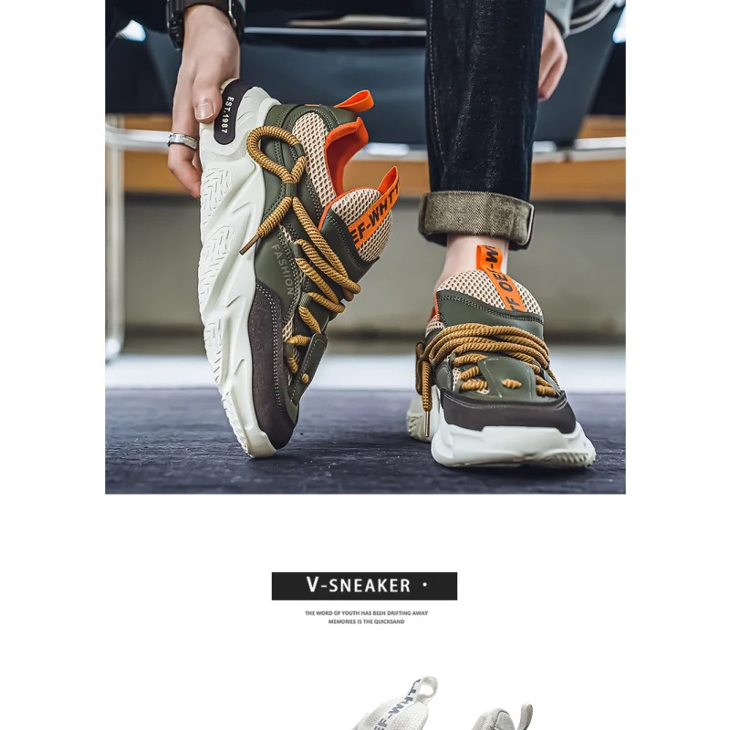 

2025Summer Breathable Comfortable Lightweight High-Quality New Vintage Dad Shoes Fashion Trendy Men's Shoes39-44