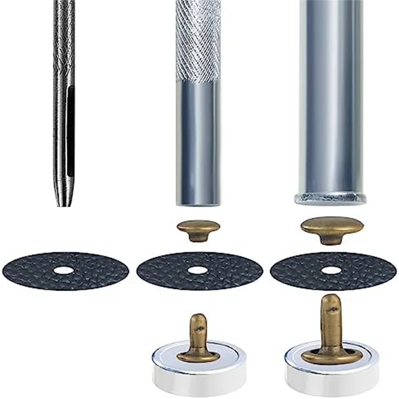 

340 комплектов кожаных заклепок, заклепки, кожаные заклепки с двойной шляпой, ткань для ремонта одежды, обуви, сумки, ремни, прочный C-B09B