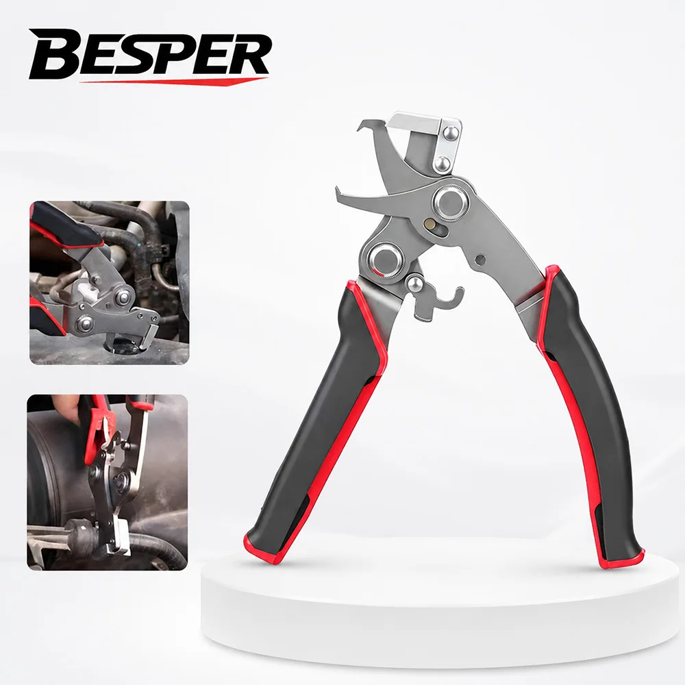 Car Clip Pliers, Panel Clip Removal Tool, Stainless Steel Auto Snap Pliers, for Mechanics DIY Garage Workshop Fastener Removal