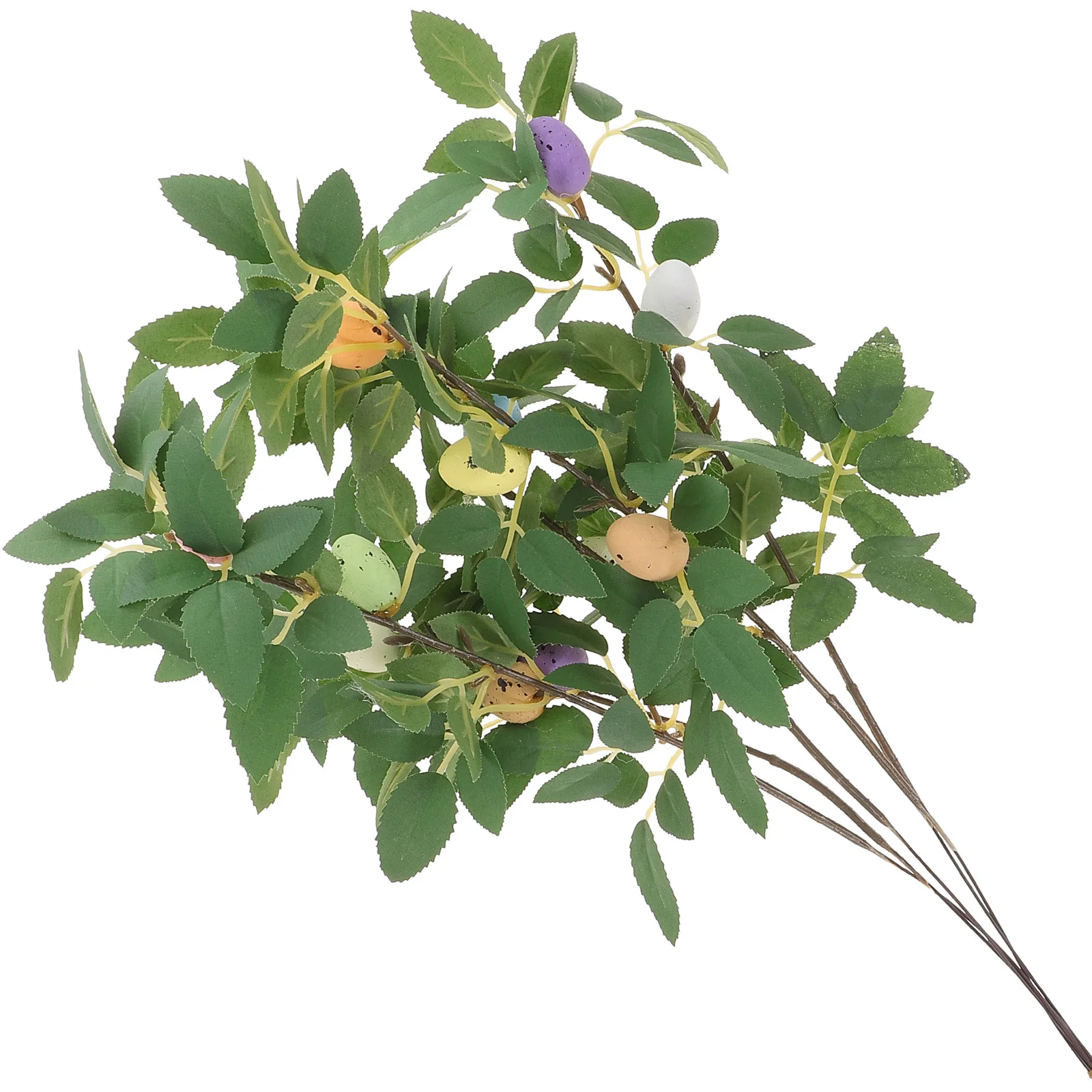 

5Pcs Easter Egg Branch Decorative Artificial Picks Realistic Easter Floral Stems for Home Table Centerpiece Decor