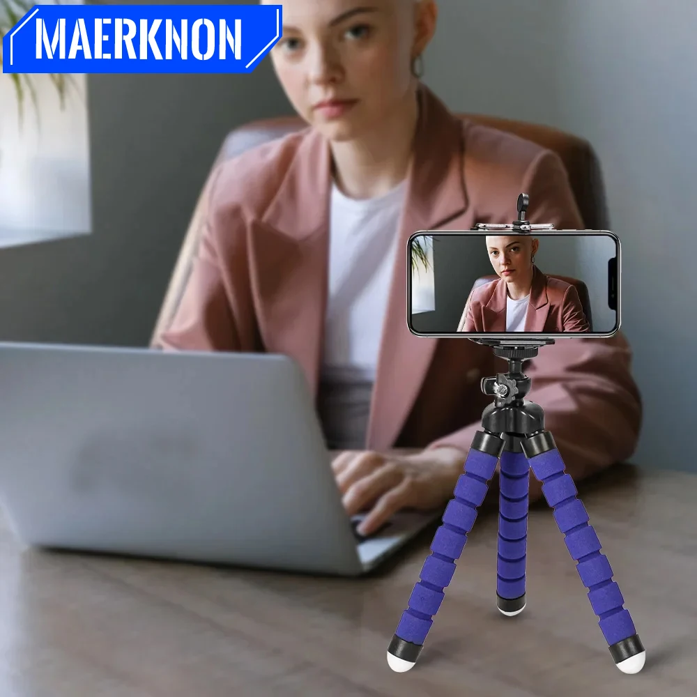 

Colors Phone Holder Adjustable Mini Flexible Tripod Sponge Octopus Bracket Mount Monopod Accessories For Iphone Huawei Samsung