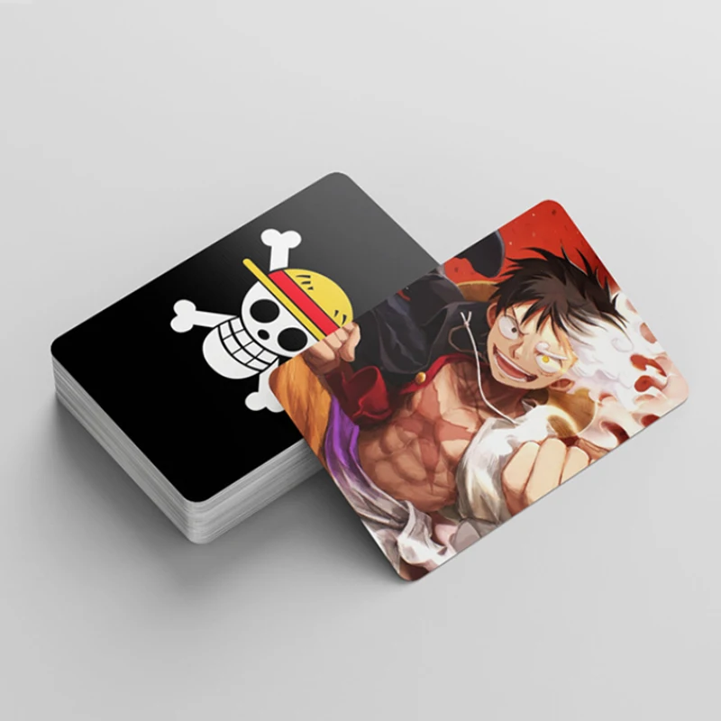 92Pcs Anime One Piece Figure Wanted Lomo Cards Luffy Zoro Chopper Bookmark Stickers Double-sided Photocard Collection Toy Gift