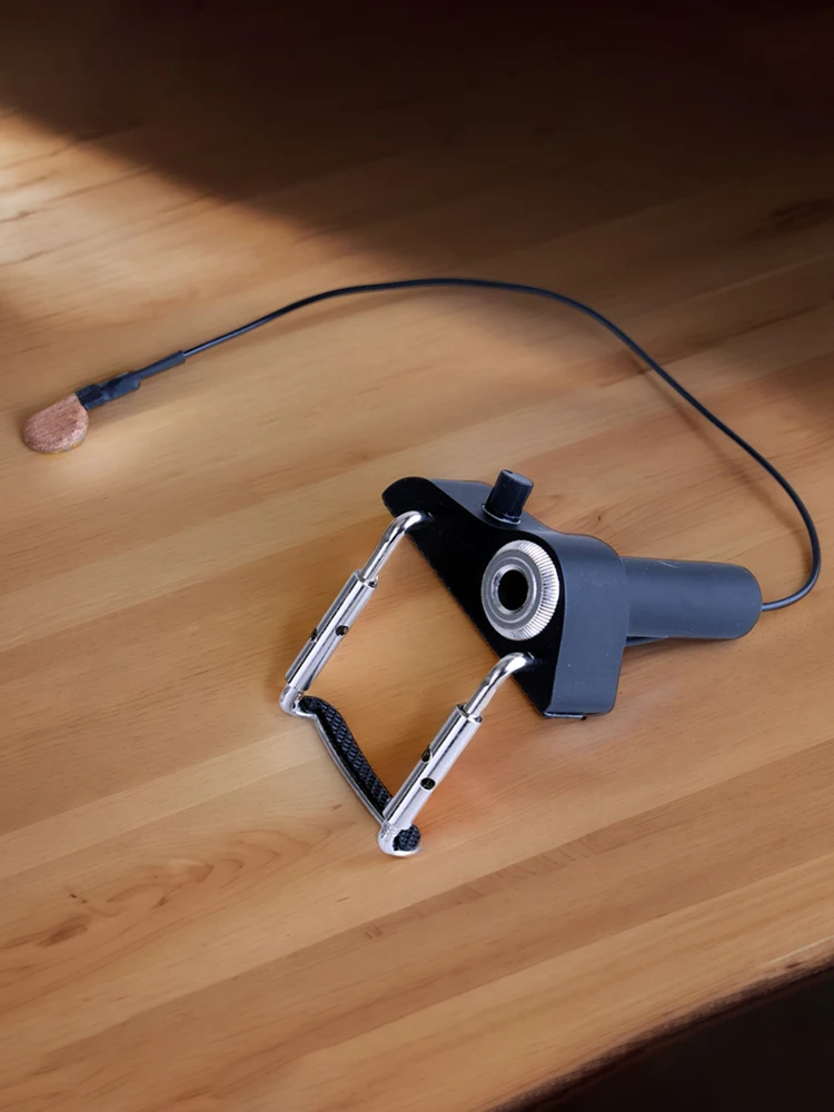 Captador de violino de alta qualidade, órgão eletrônico instantâneo, autêntico, captador de som acústico para violino, fácil de montar, colocação de ajuste