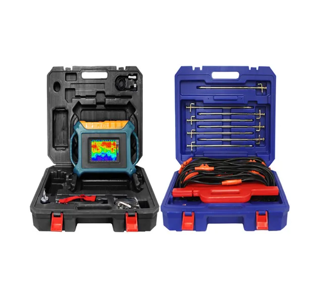 The ADMT-300SX16D is a professional 300-meter, 16-channel intelligent groundwater detector with a touchscreen