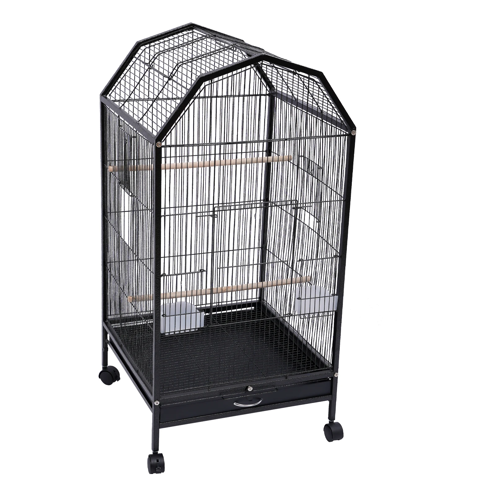 

6.9in Large Bird Cage Iron Large Outdoor Parrot Cage for Parrot Finch Cage Macaw Cockatoo Flight Cages Large Finch Bird Cage wit