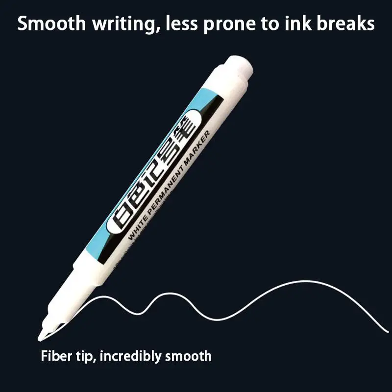 New New 1PC Long Needle Marker Pen Waterproof Deep Hole Metal Bathroom Woodworking Tile Screw White Dash Pen Marker Pen