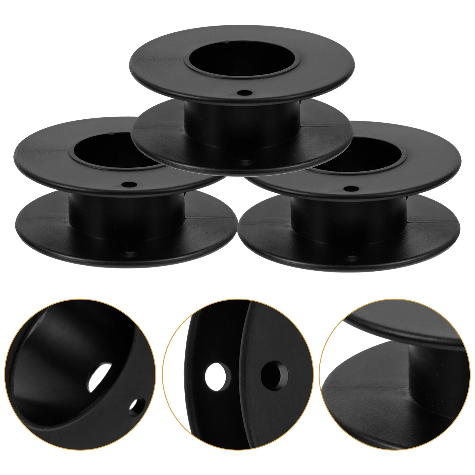 

12 Pcs Plastic Wire Spool Sewing Accessories Heating Bobbins Stand Empty Spools Wear-resistant