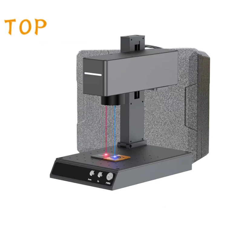 

M4&Red Laser Engraving Gold Silver Aluminum Copper Steel Plastic Faux Leather Marking Machine For Ring .