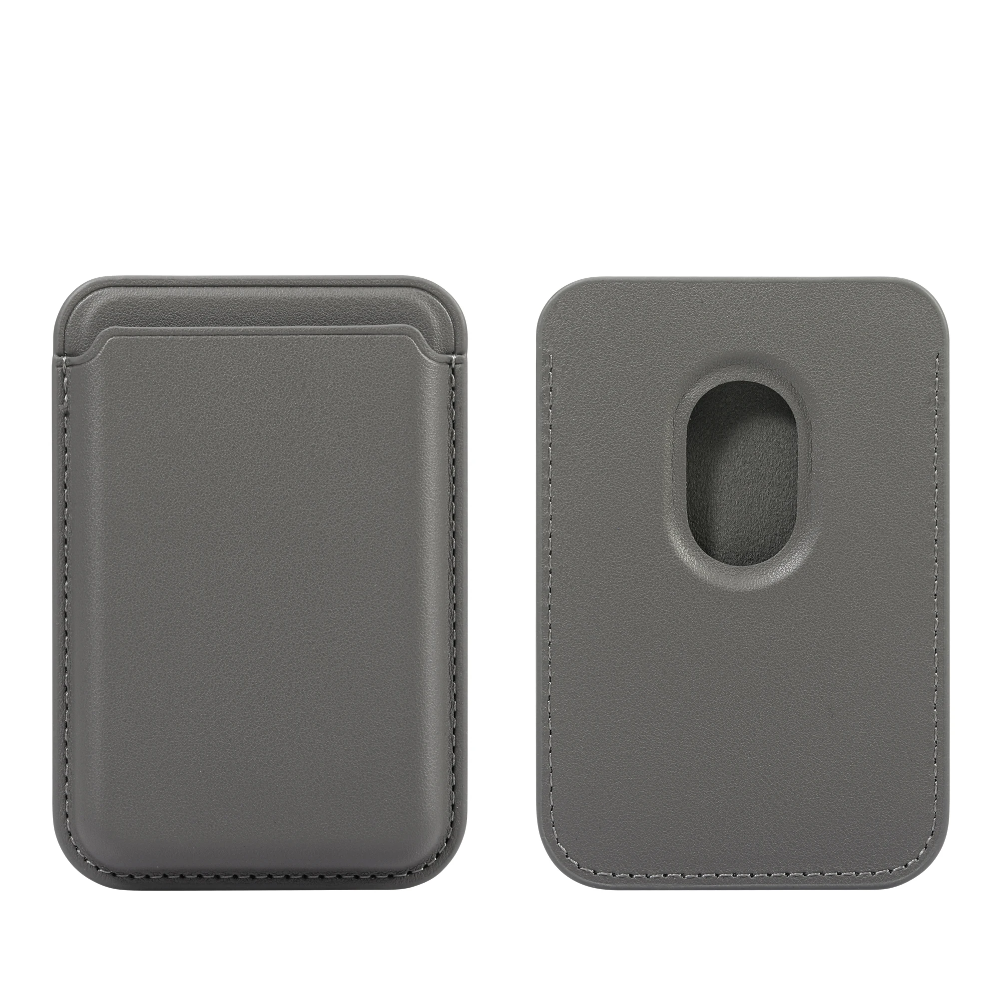 PU Leder Karte Tasche Geeignet Für Magsafe Magnetische Klebeband Magnetische Eisen Ring Telefon Fall Universal Karte Brieftasche – Detail 12